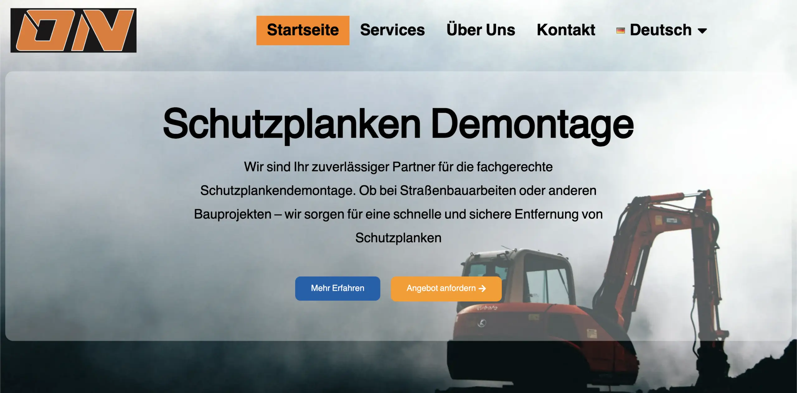 Schutzplanken Demontage Website erstellen lassen berlin