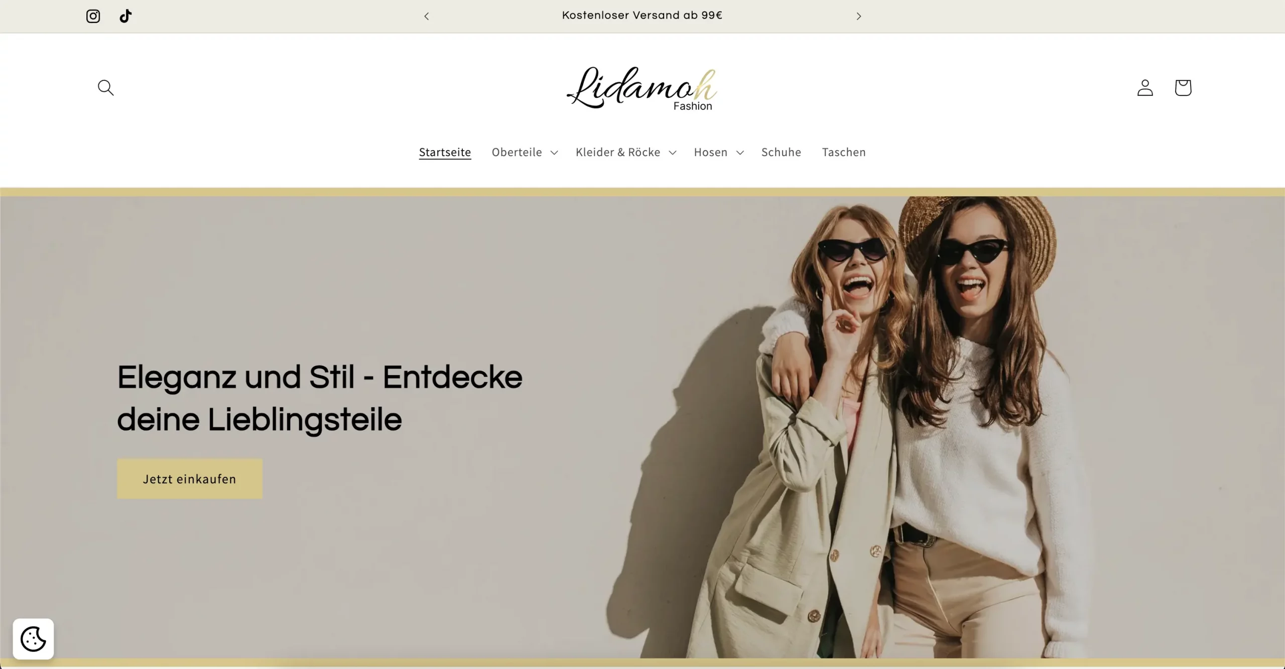 Onlineshop erstellen lassen Referenz Lidamoh Fashion
