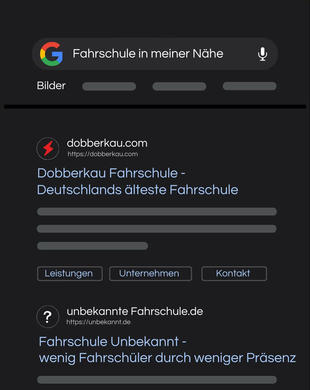 Onepager erstellen lassen Berlin handy screenshot