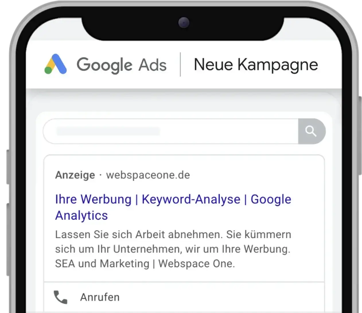 Google Ads Marketing iPhone